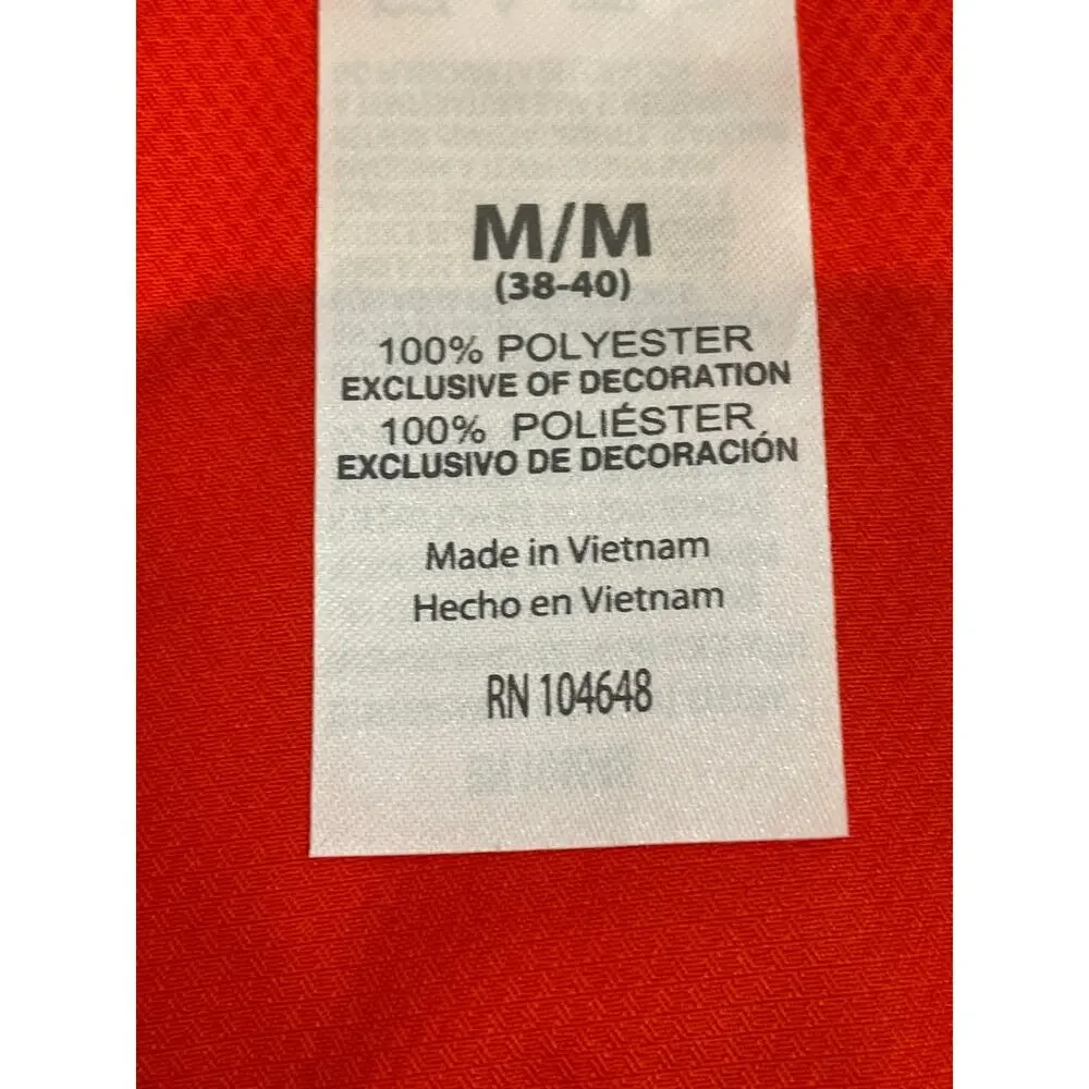 Clemson Tigers M Orange Windbreaker NWT Knights Apparel Embroidered Front Back